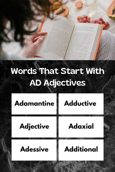Words That Start With AD Adjectives