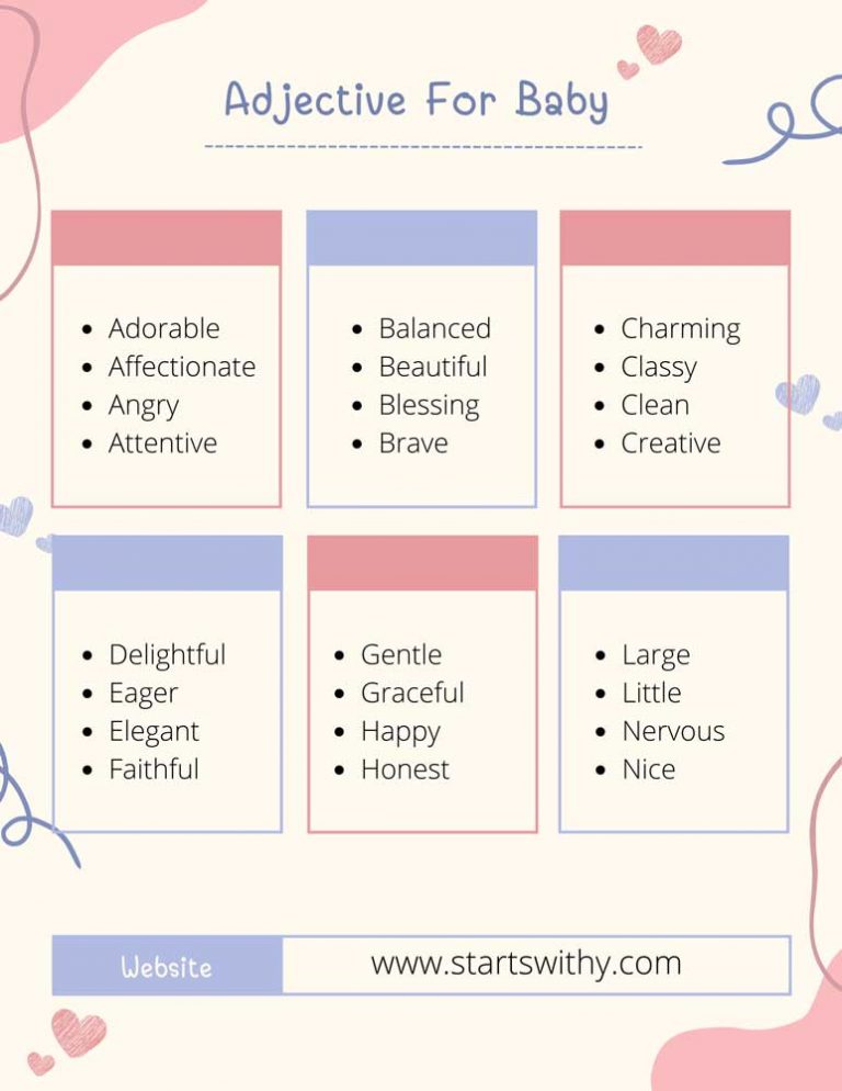 176 Adjective to Describe a Baby