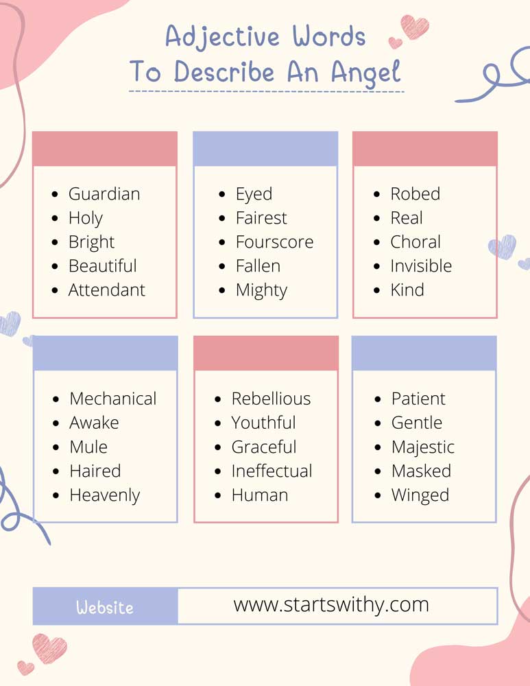 Adjective Words To Describe An Angel