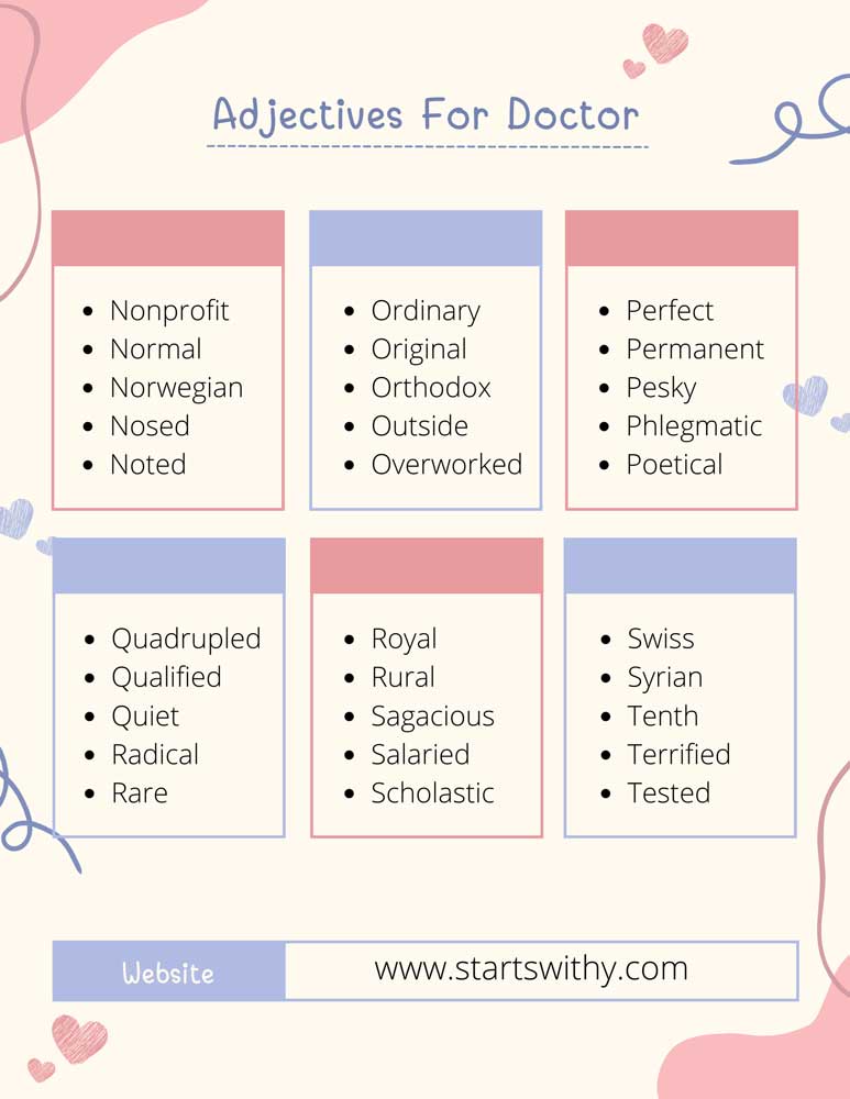 Adjectives For Doctor