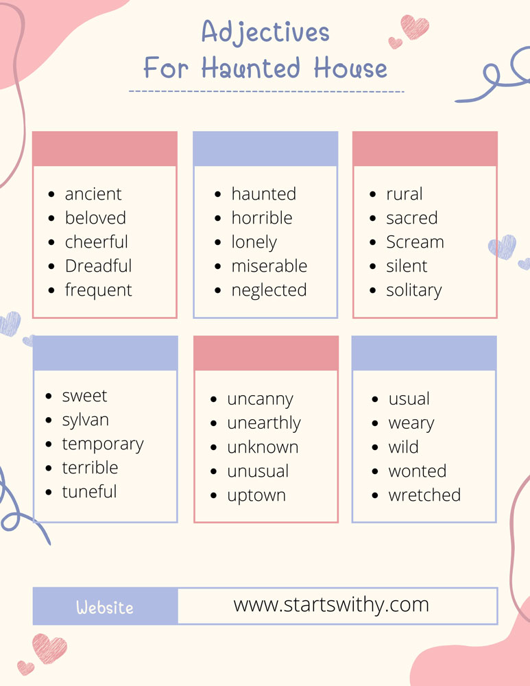 Adjectives For Haunted House