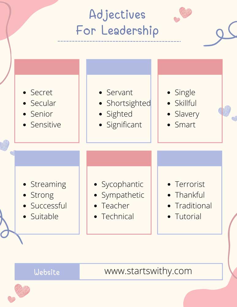 Adjectives For Leadership