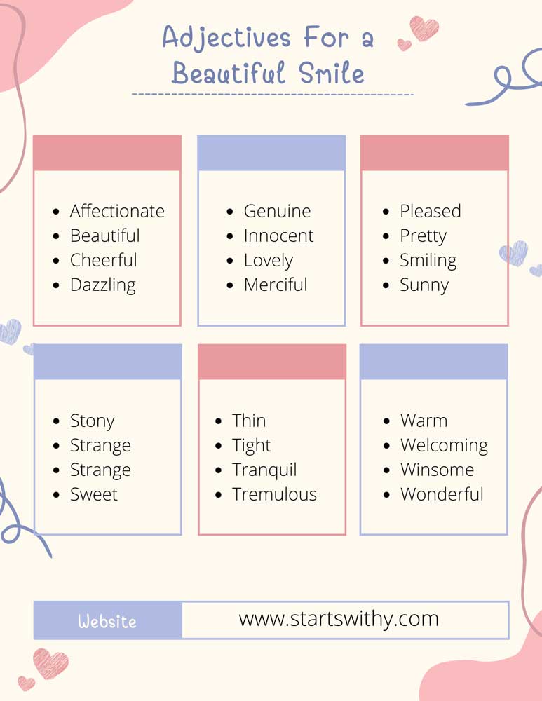 Adjectives For a Beautiful Smile