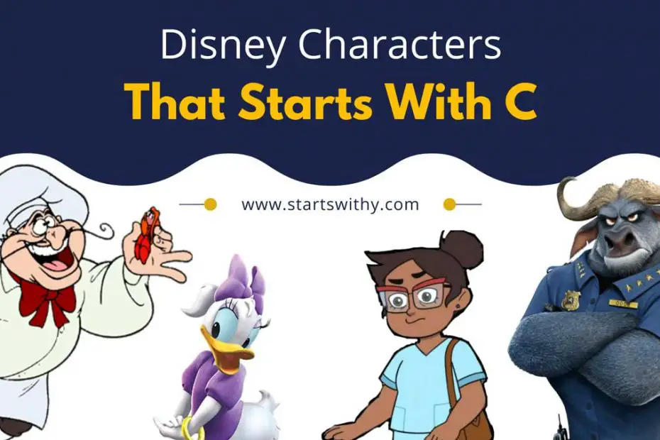 Disney Characters That Starts With C