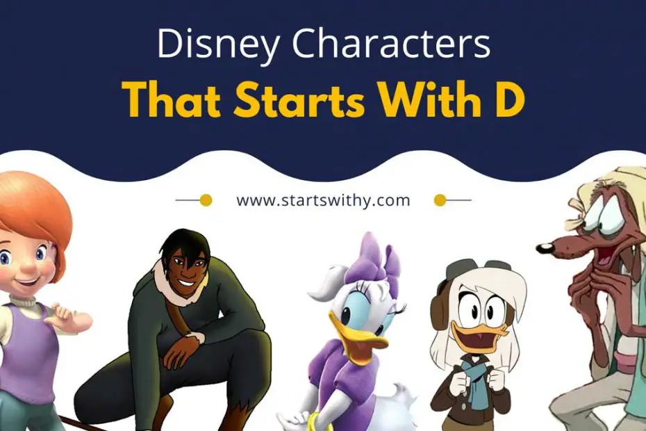 Disney Characters That Starts With D