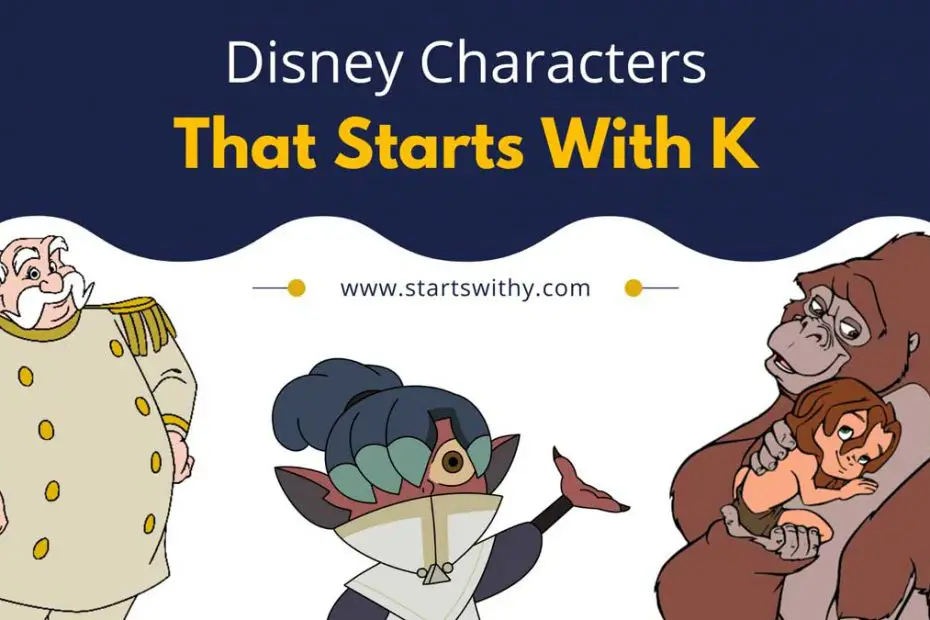 Disney Characters That Starts With K