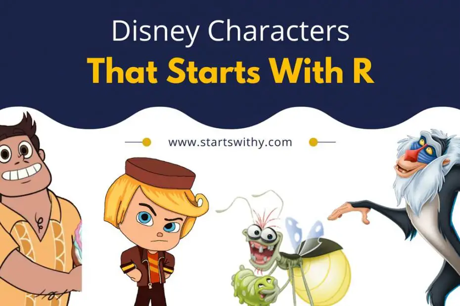 Disney Characters That Starts With R
