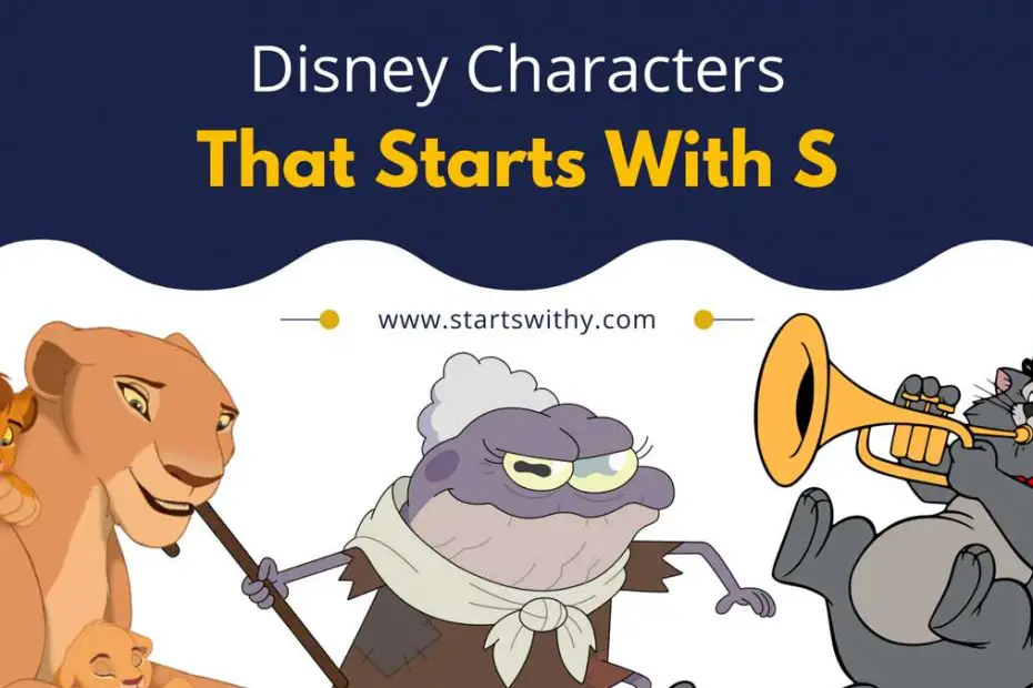 Disney Characters That Starts With S