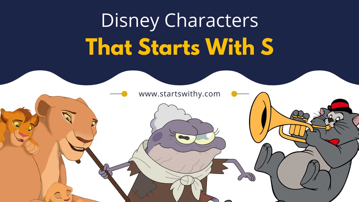 99 Disney Characters That Starts With S