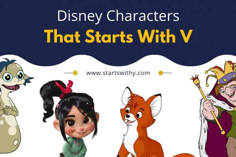 Disney Characters That Starts With V