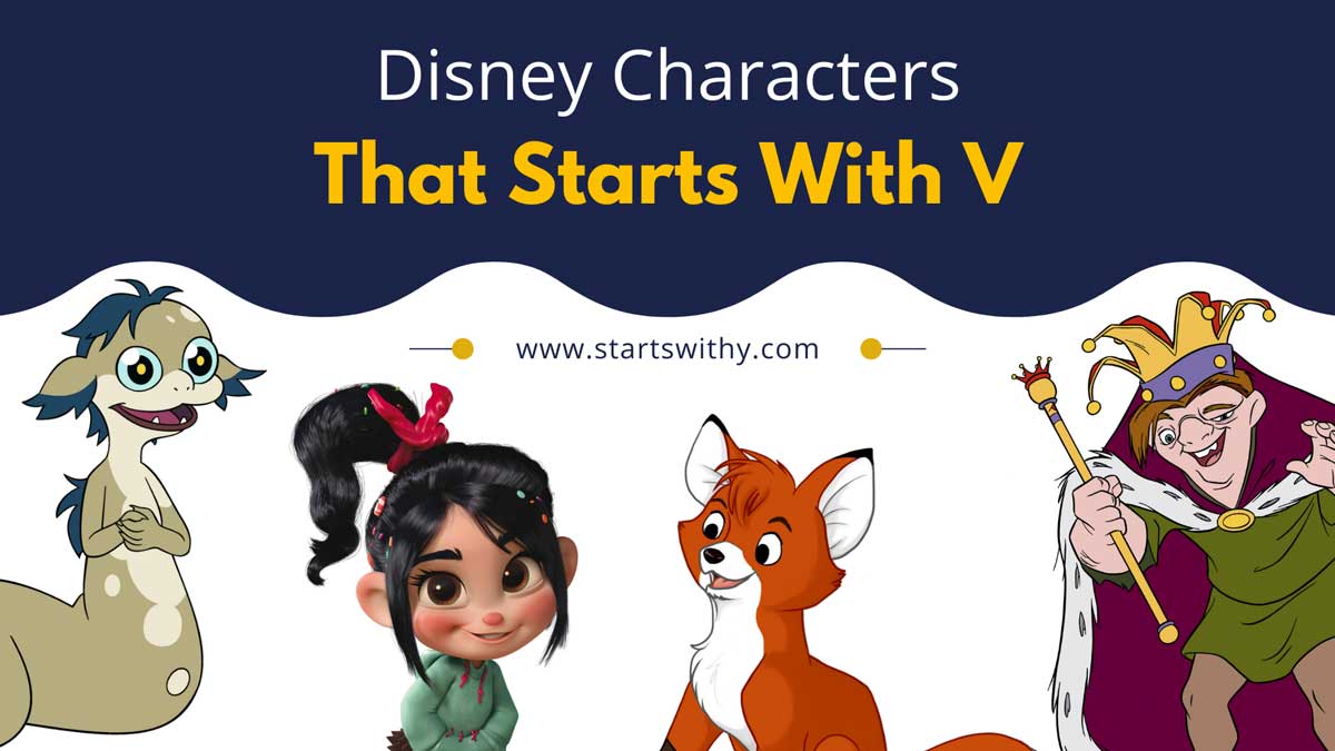 31 Disney Characters That Starts With V