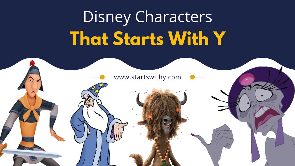 70 Disney Characters That Starts With T