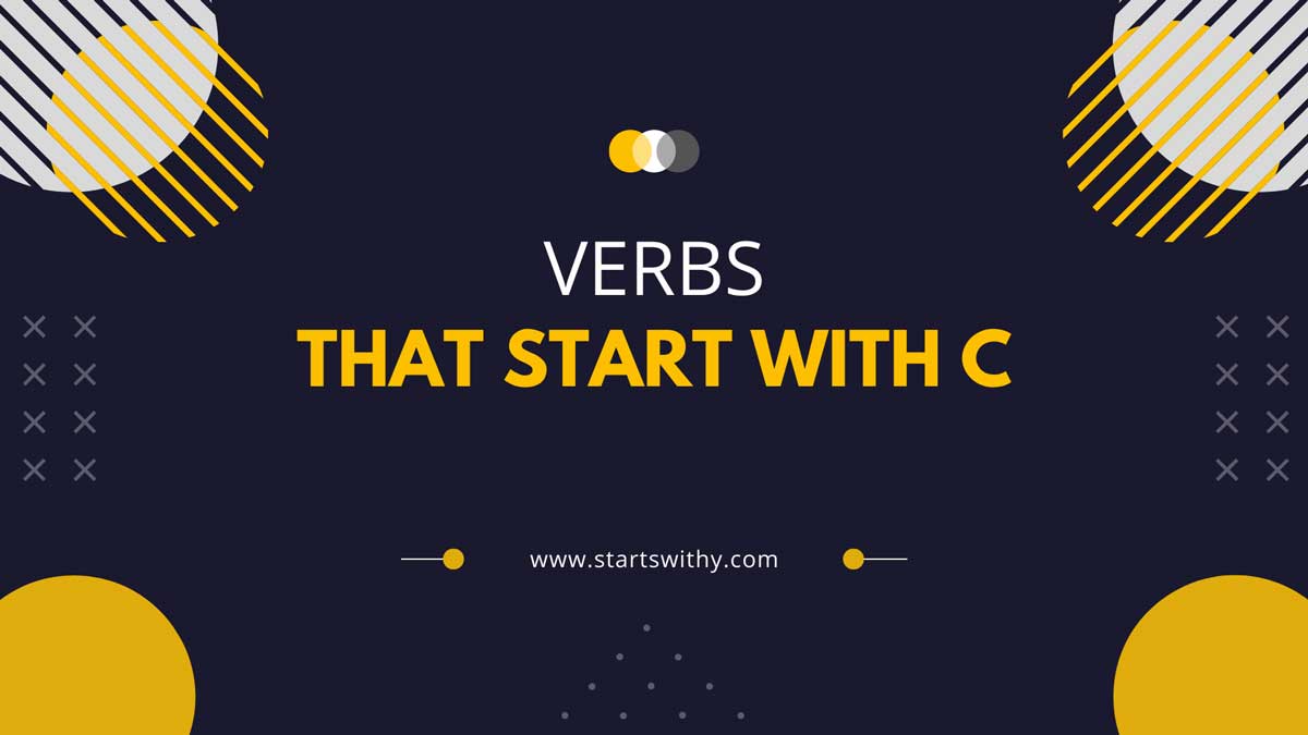Verbs That Start With C