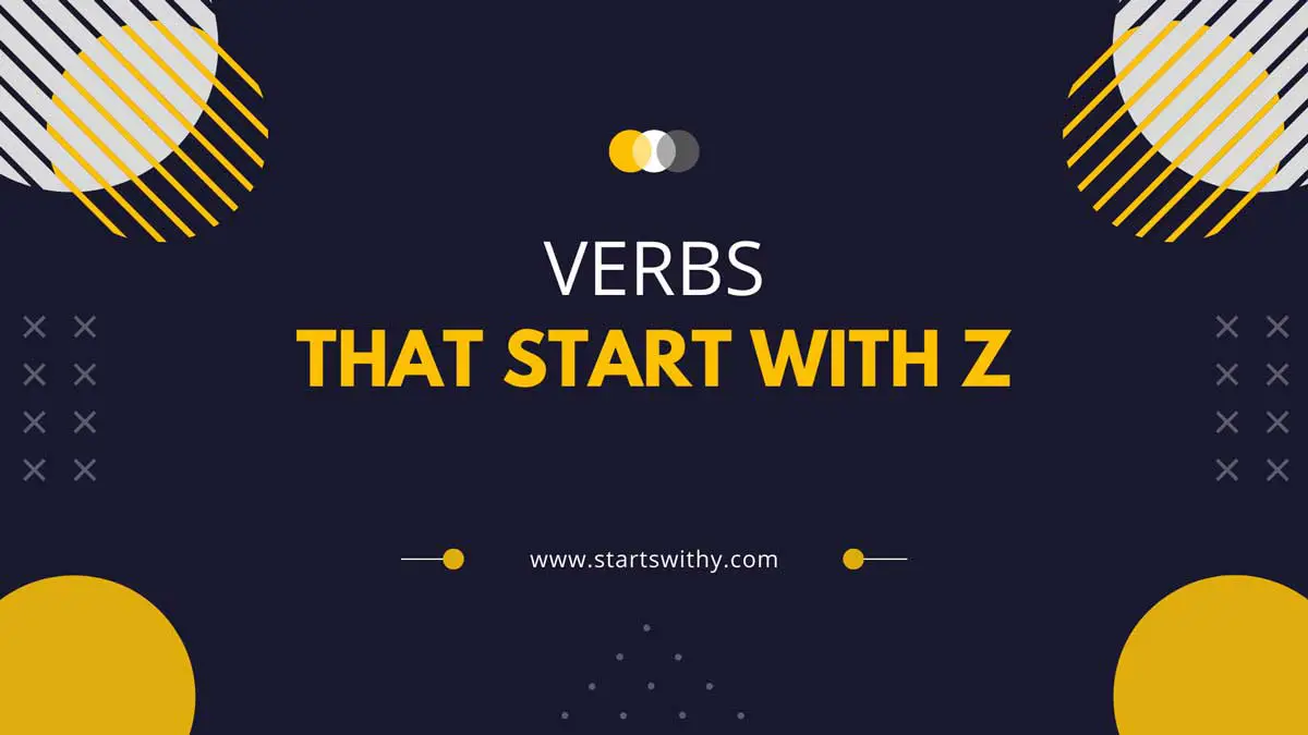 Verbs That Start With Z