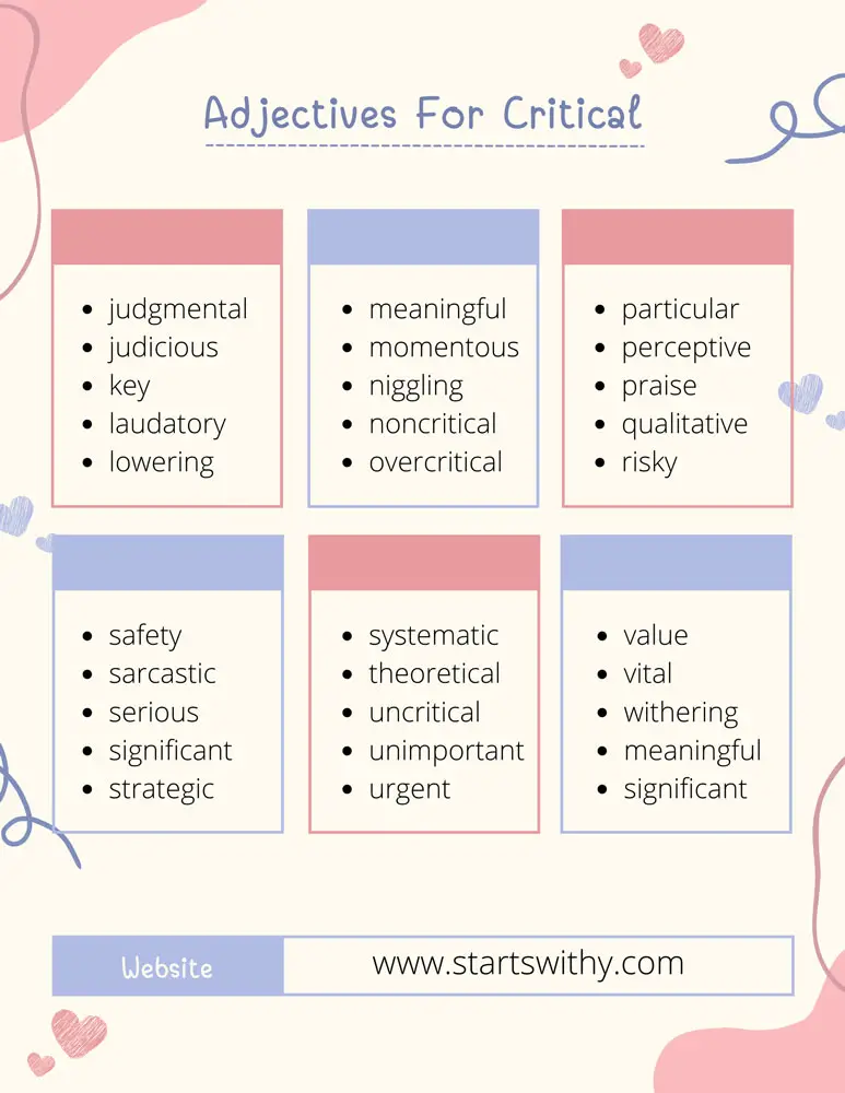 adjectives for critical