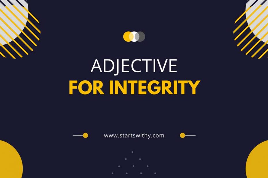 adjectives for integrity