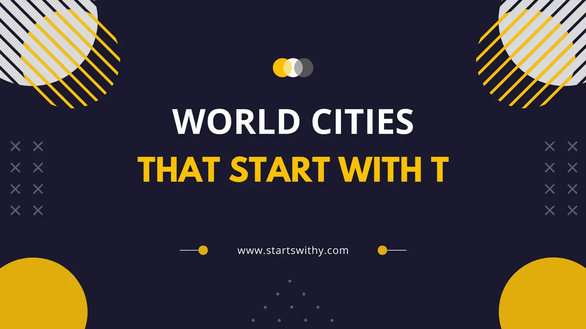 World Cities That Start With T