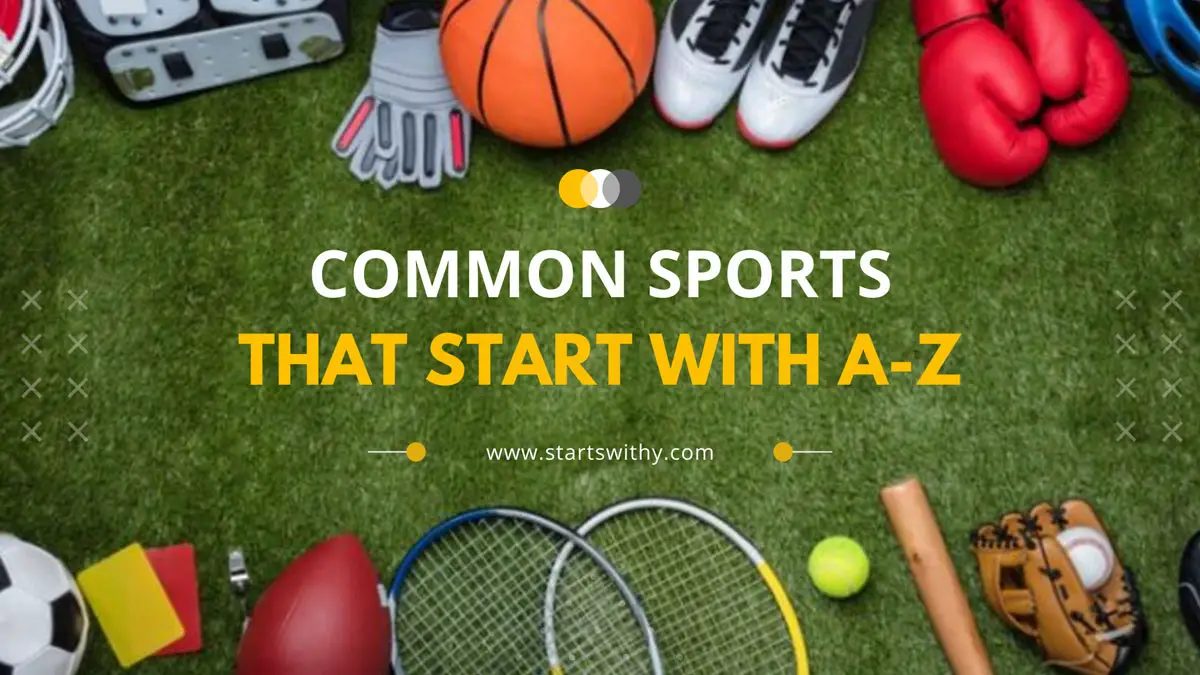 List Of Common Sports With A-Z