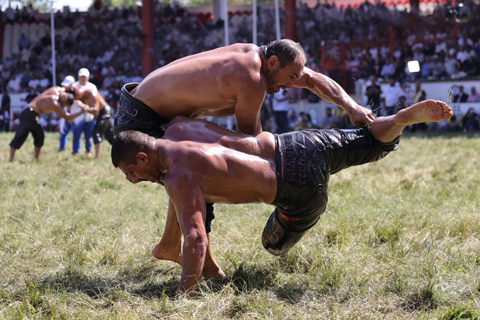 Oil Wrestling