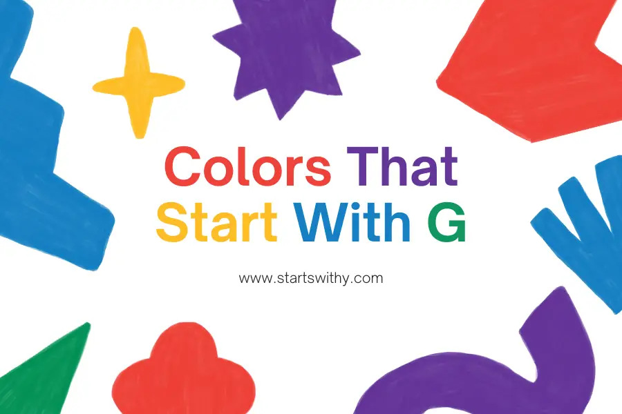 Colors That Start With G