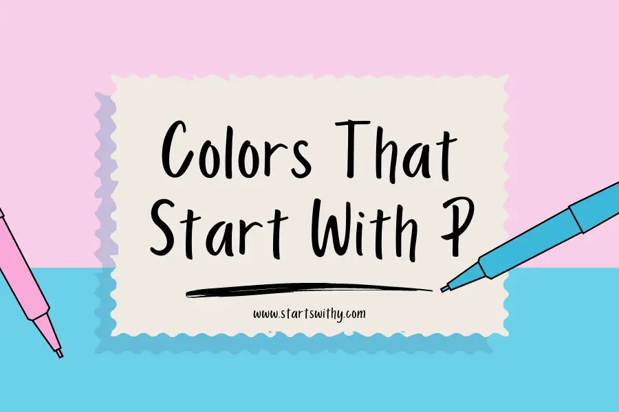 Colors That Start With P