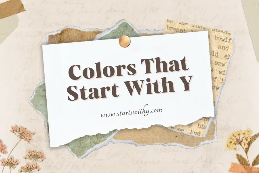 Colors That Start With Y