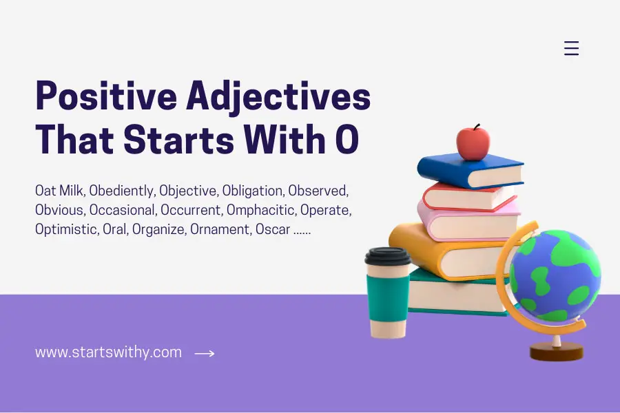 Positive Adjectives That Starts With O