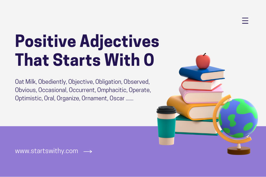 Positive Adjectives That Starts With O
