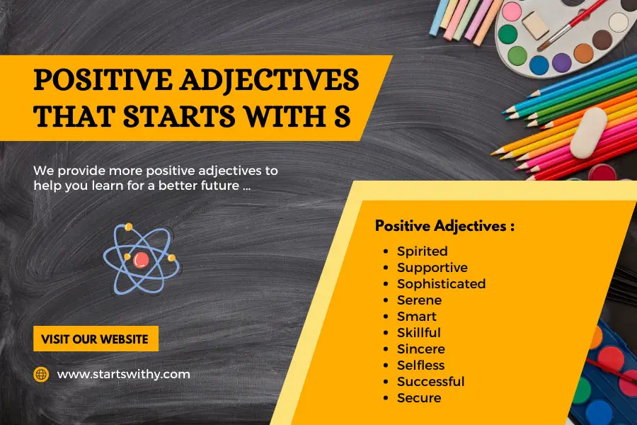 Positive Adjectives That Starts With S