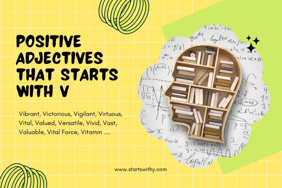 Positive Adjectives That Starts With V