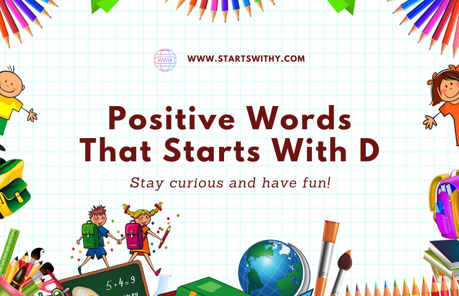 Positive Words That Starts With D