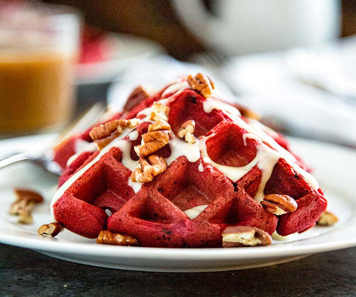 Red Velvet Waffles