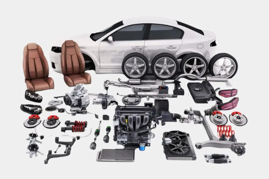 Car Parts That Starts With A To Z