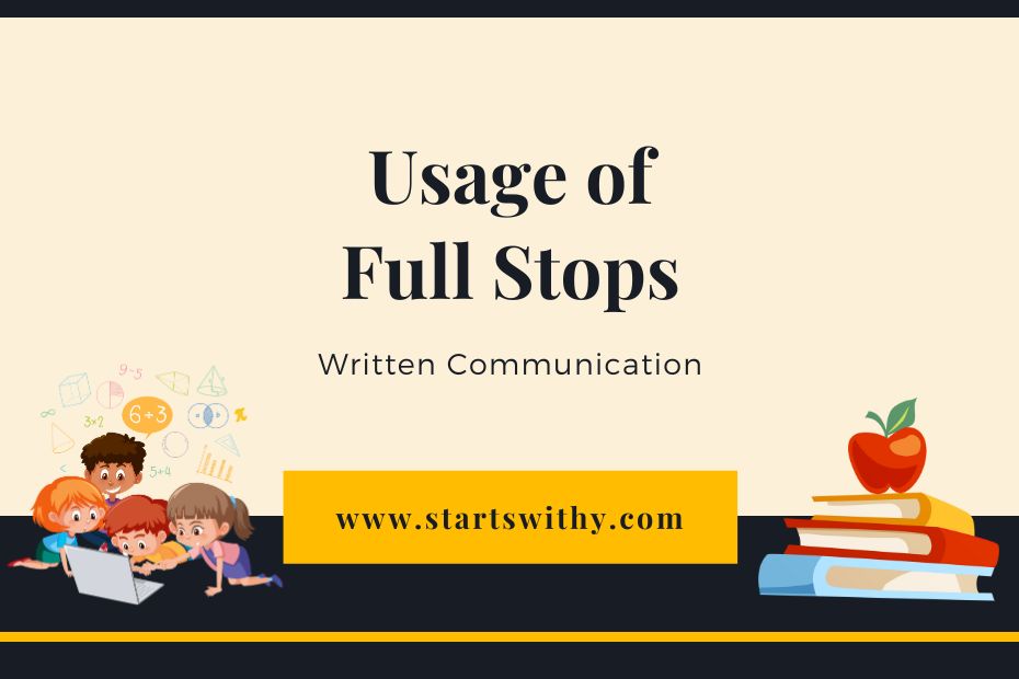 Usage of Full Stops