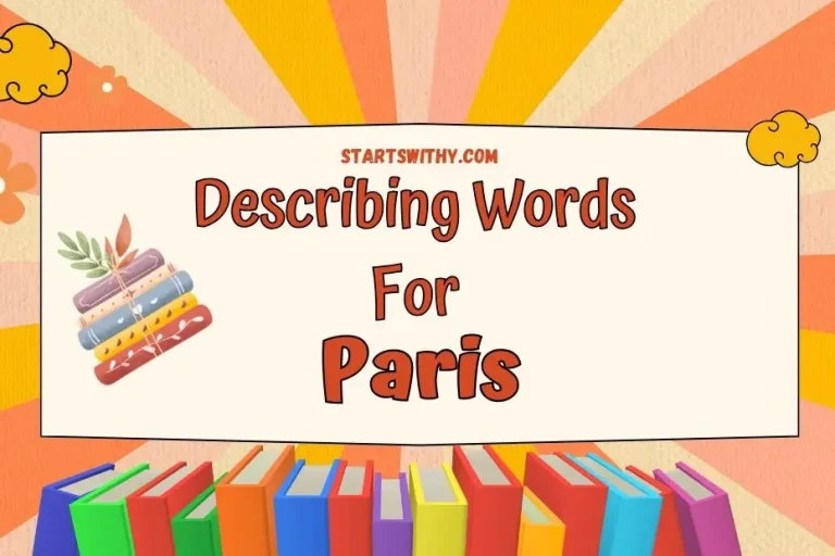 Describing Words for Paris: Examples of Adjectives