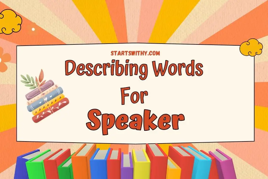 speech words that describe