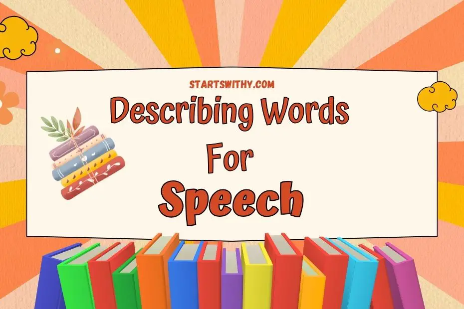 words to describe speech in writing