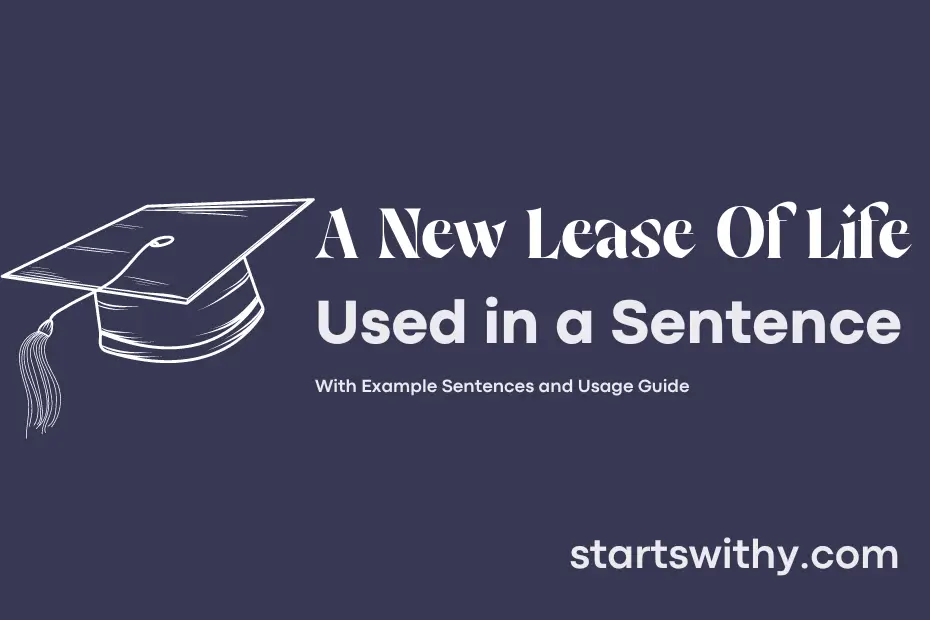 sentence with A New Lease Of Life