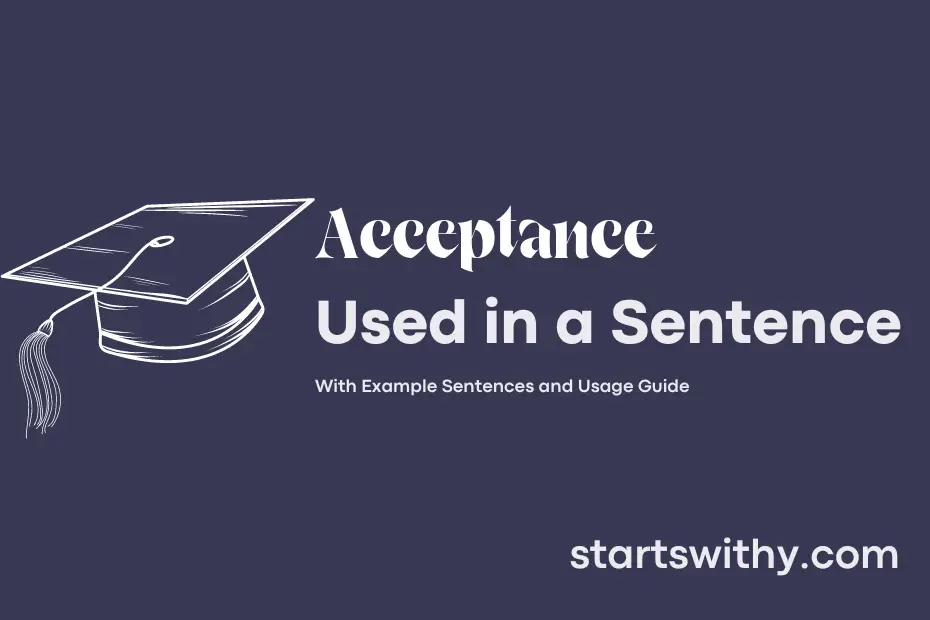 sentence with Acceptance