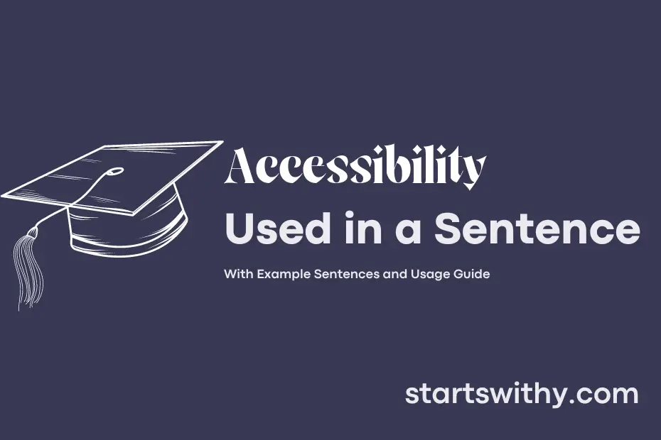sentence with Accessibility