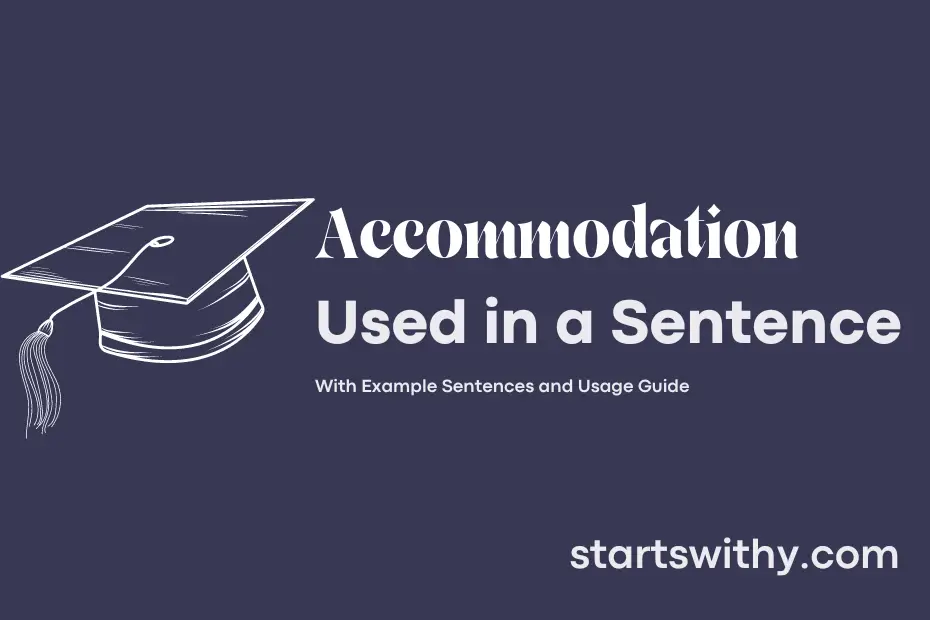 sentence with Accommodation