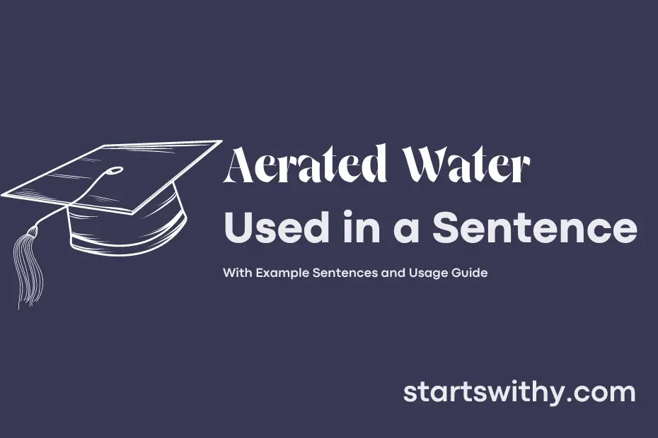 sentence with Aerated Water