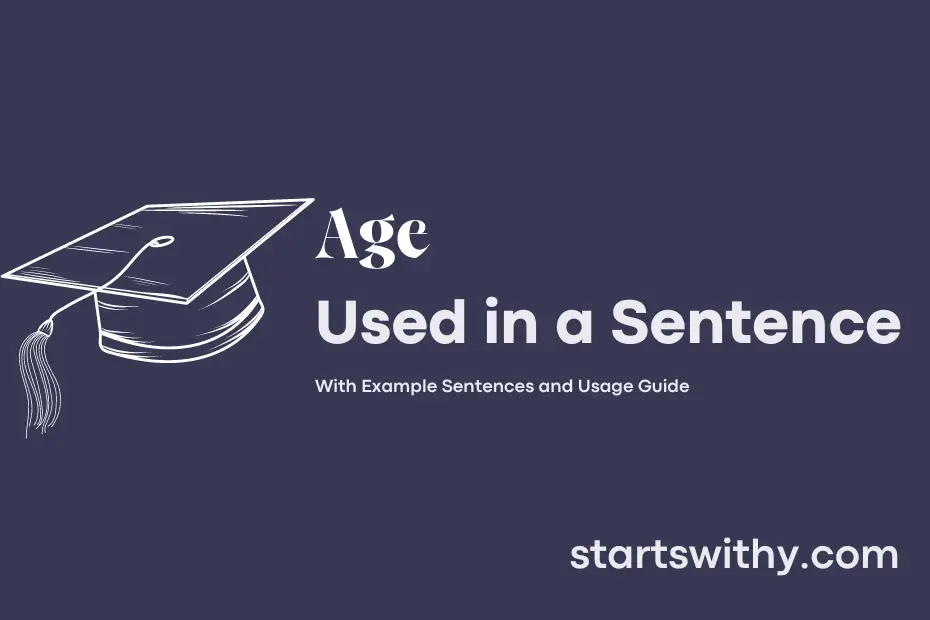 sentence with Age