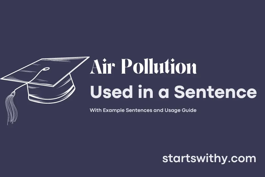 sentence with Air Pollution