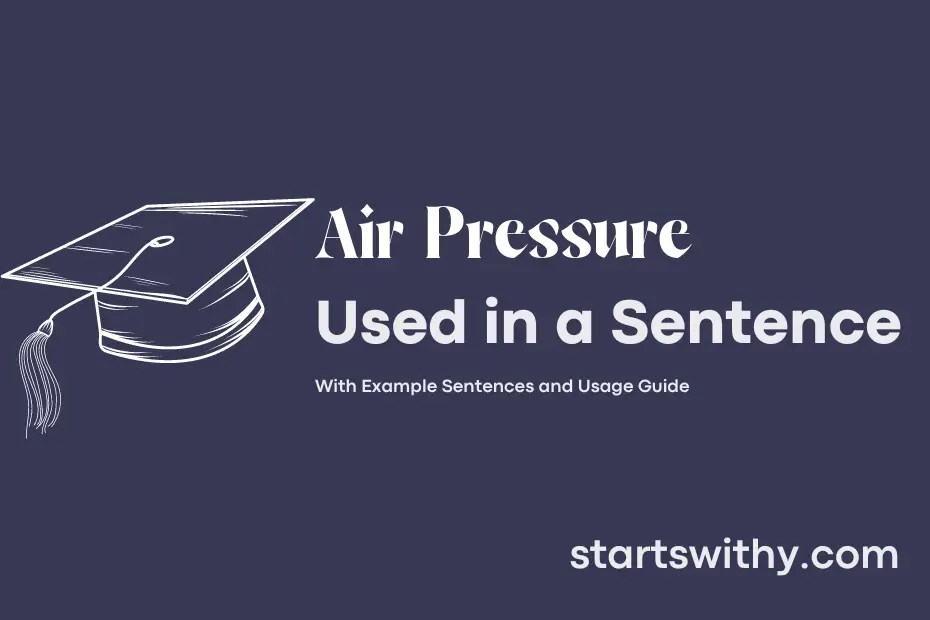 sentence with Air Pressure