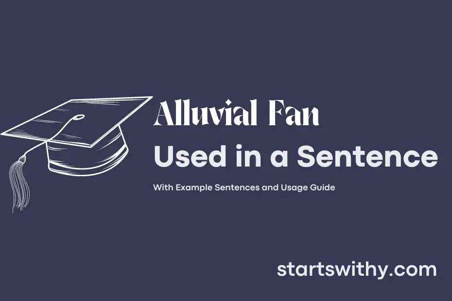 sentence with Alluvial Fan