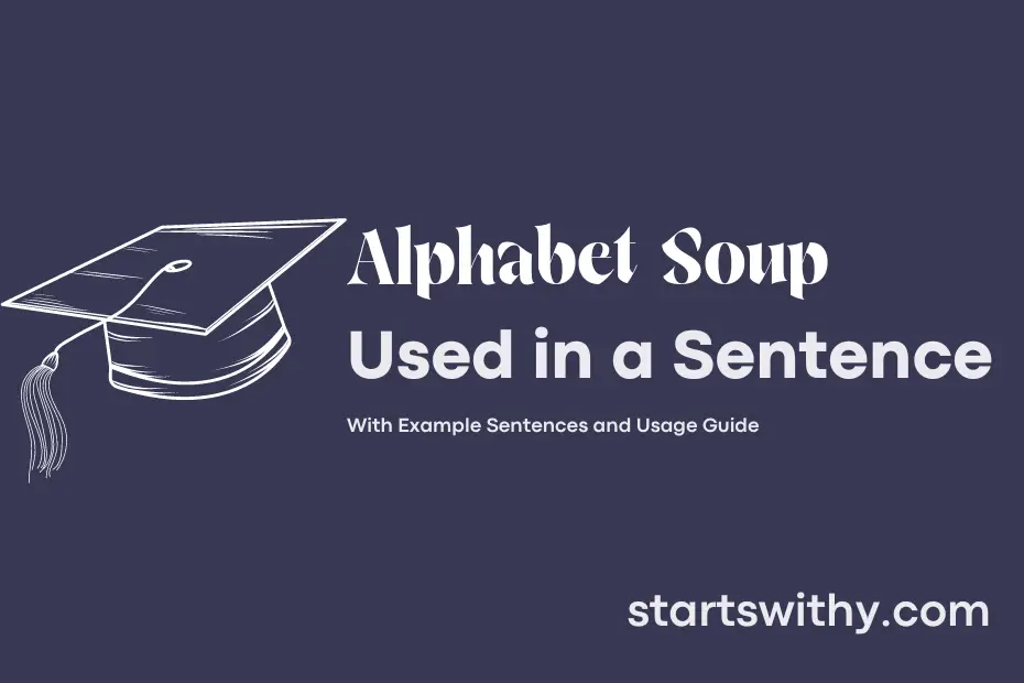 sentence with Alphabet Soup