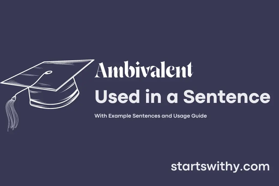 sentence with Ambivalent