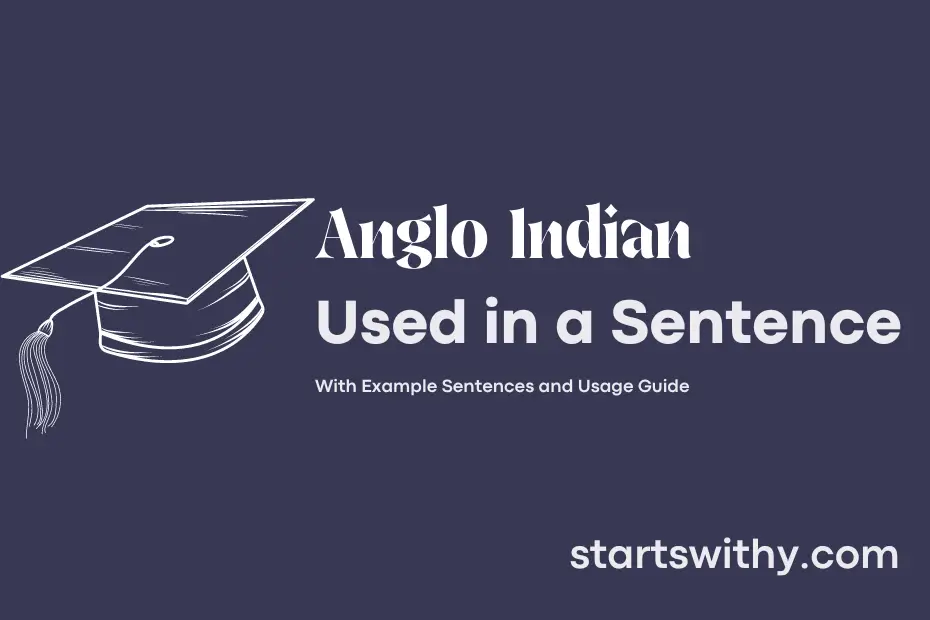 sentence with Anglo Indian