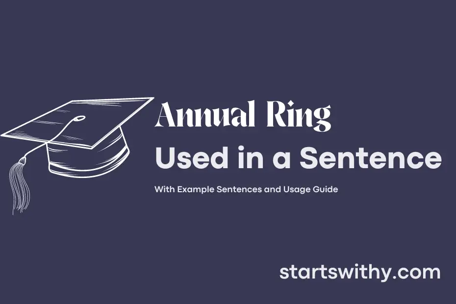 sentence with Annual Ring